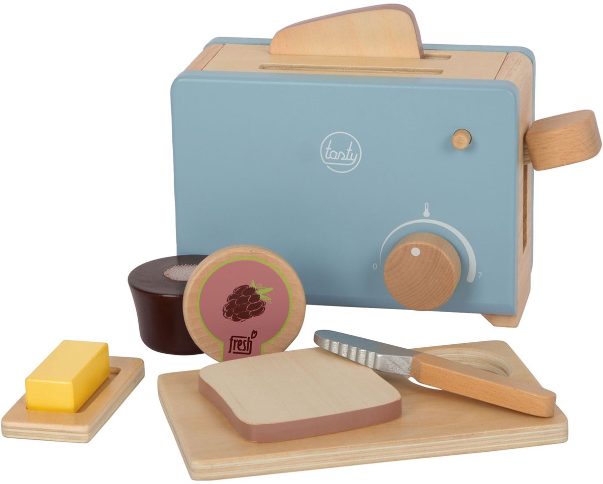 Small foot - houten broodrooster set