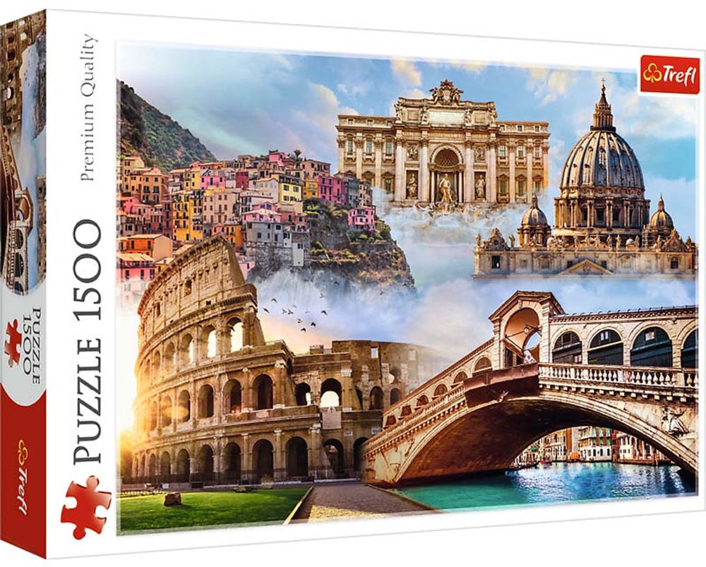 Trefl puzzel - 1500 stukjes - italië favoriete plekken legpuzzel.