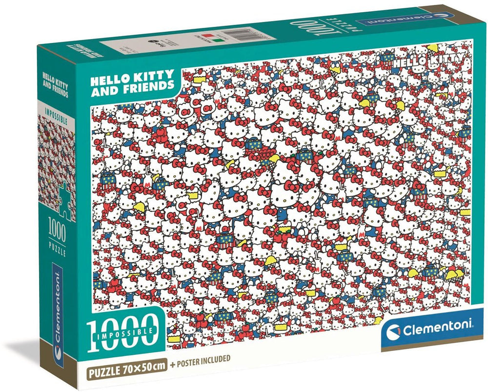 Clementoni onmogelijke legpuzzel hello kitty - 1000st.