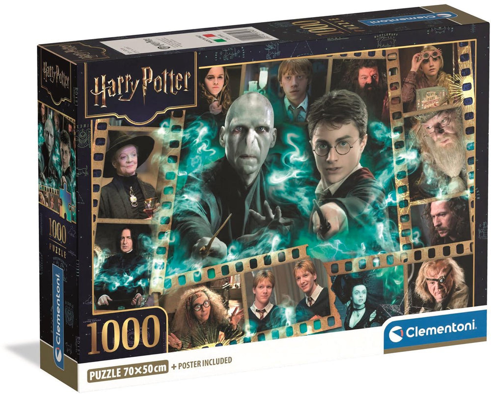 Clementoni - puzzel - 1000 stukjes - harry potter - compact box