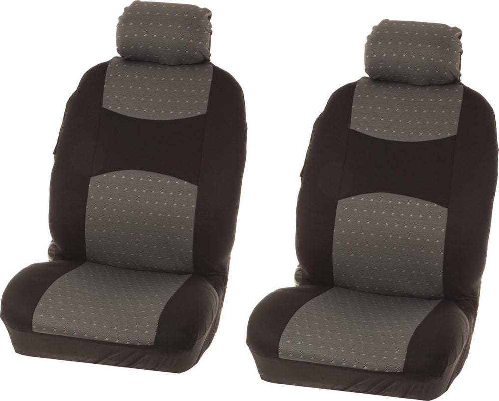 Carpoint stoelhoezenset chicago uni 4-delig grijs