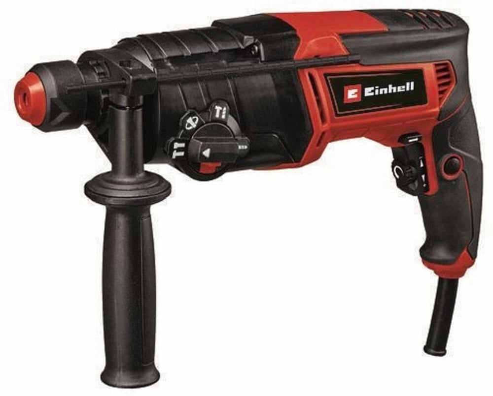 Einhell elektrische boorhamer tc-rh 800 4f - 800 w - aantal slagen 4.500 min - 2,6 j - sds-plus - pneumatisch slagwerk - 4-functies: boren hamerboren beitelen met of zonder beitelslot - incl. transport- opbergkoffer