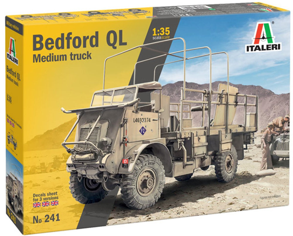 Italeri modelbouwpakket auto - 0241 bedford ql - medium truck plastic - 1:35 - modelbouw