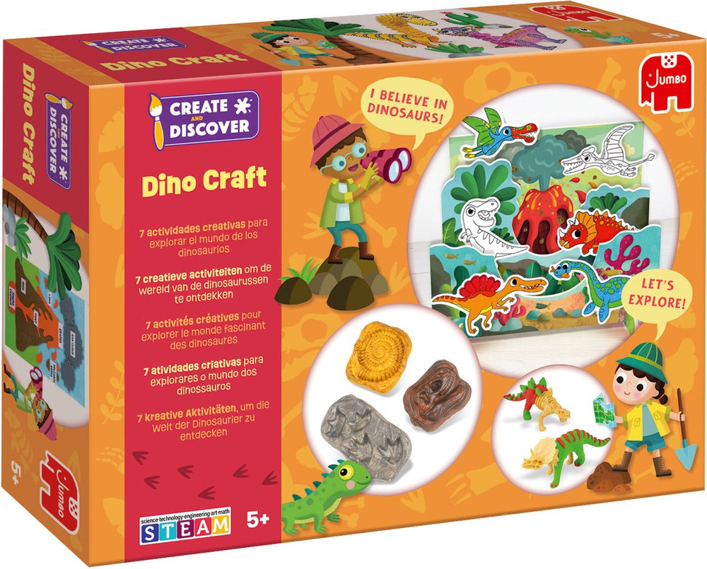 Jumbo maak ontdek dino knutselset