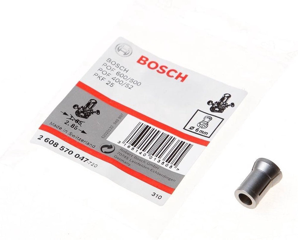 Bosch spantang voor freesmachine - 6 mm - zonder spanmoer