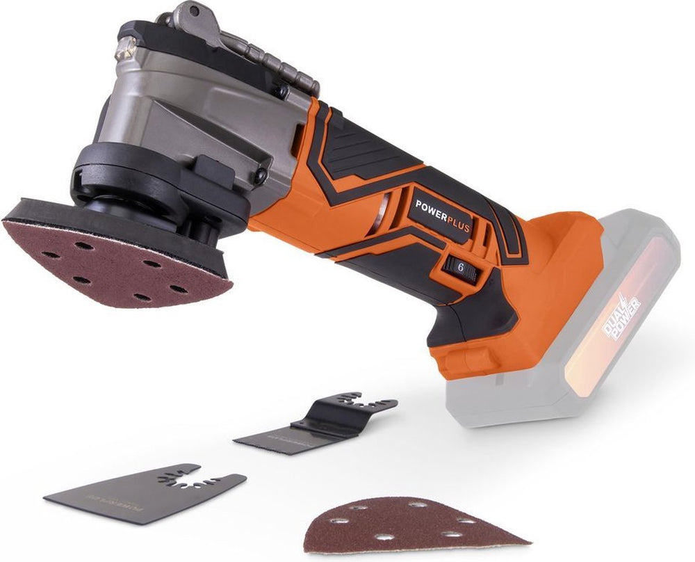 Powerplus dual power powdp4060 oscillerende multitool 20v (geen batt)