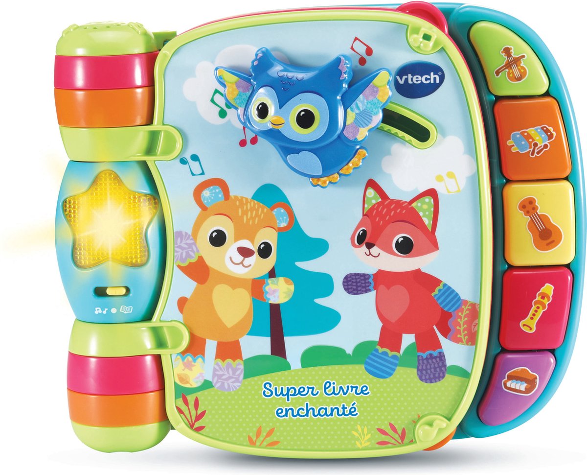 Vtech interactief kinderboek baby super enchanted book of baby kitties blauw multicolour