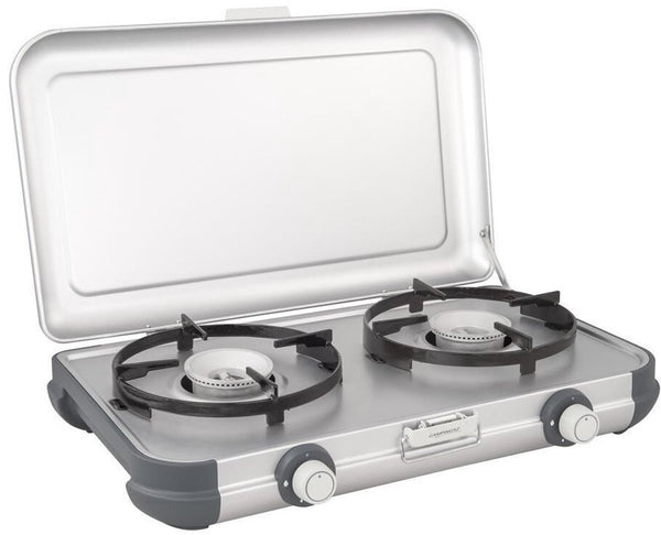 Campingaz camping kitchen 2 camping kooktoestel - 2 pits camping gas kooktoestel - 2x 2000 watt - zilvergrijs