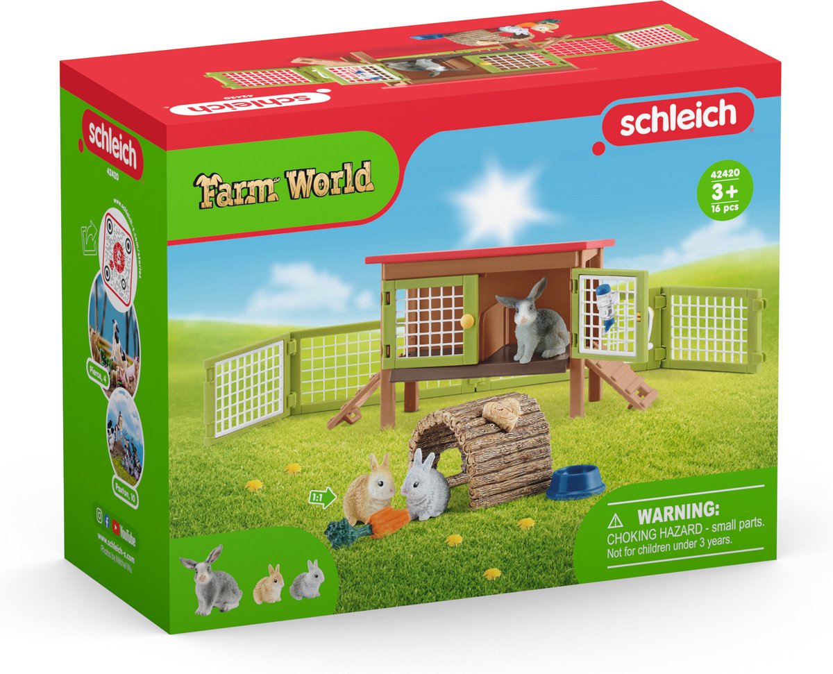 Schleich FarmWorld Konijnenhok