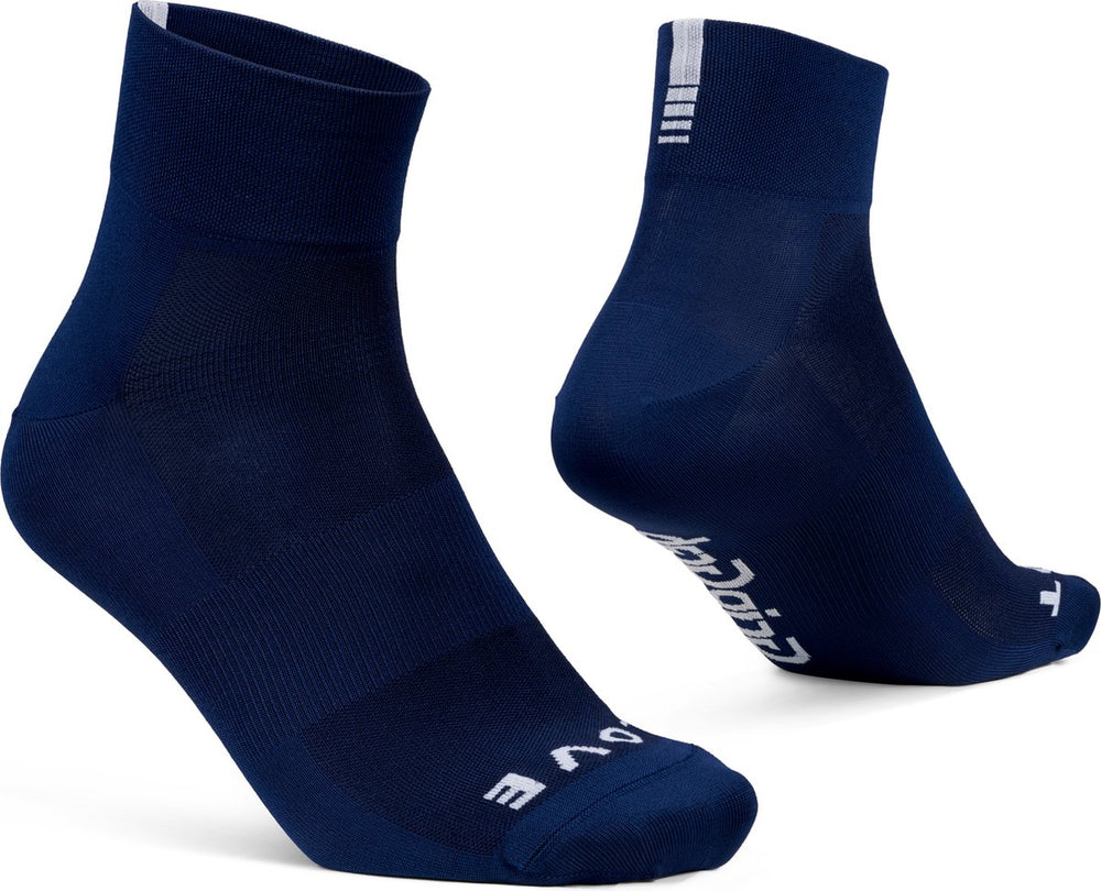 Gripgrab - lightweight sl korte performance zomer fietssokken 1 paar coolmax wielersport sokken low cut - navy blauw - unisex