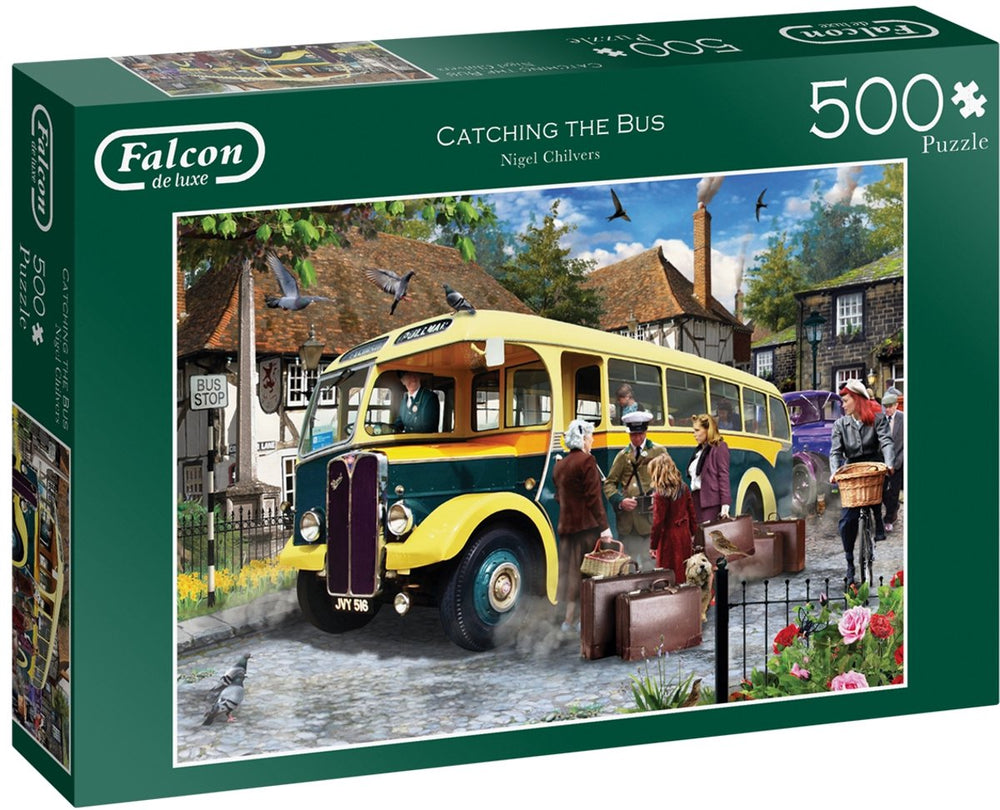 Falcon puzzel catching the bus - legpuzzel - 500 stukjes