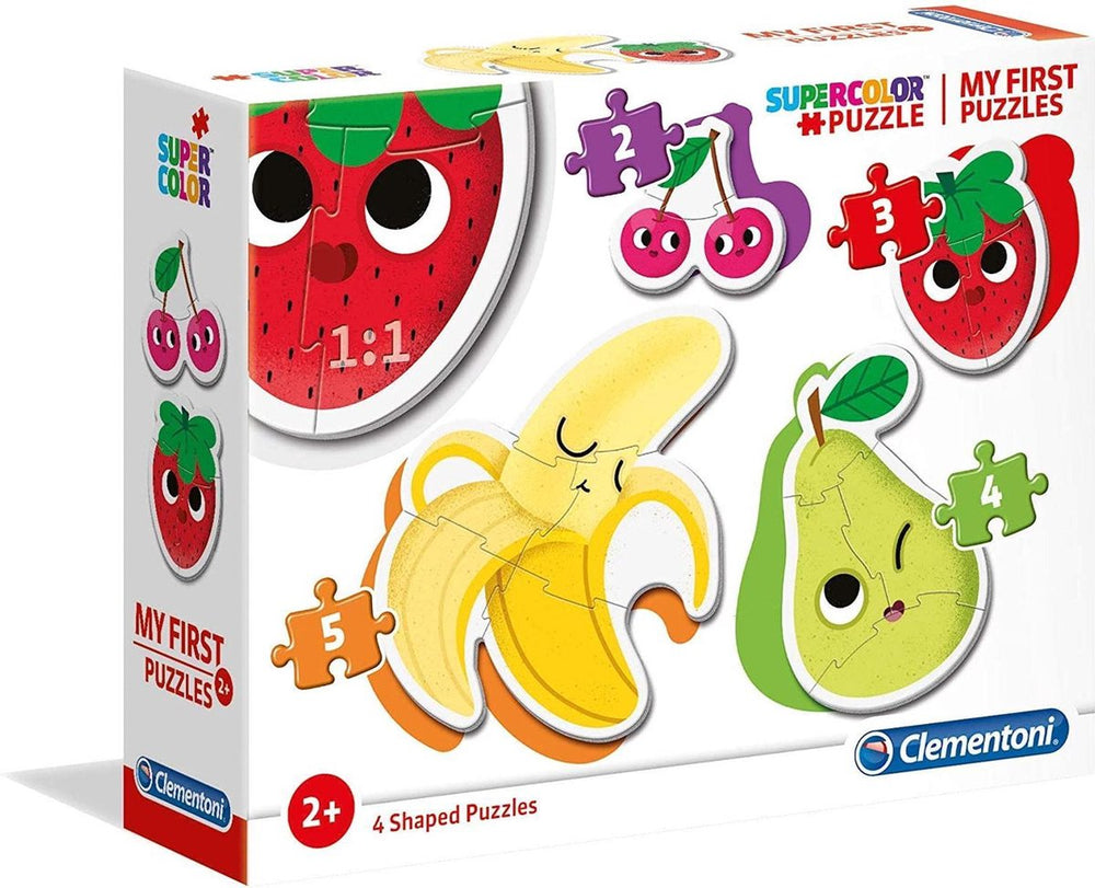 Clementoni - puzzel - my first puzzles - 2,3,4 en 5 stukjes - fruit thema - voor kinderen - vanaf 2 jaar