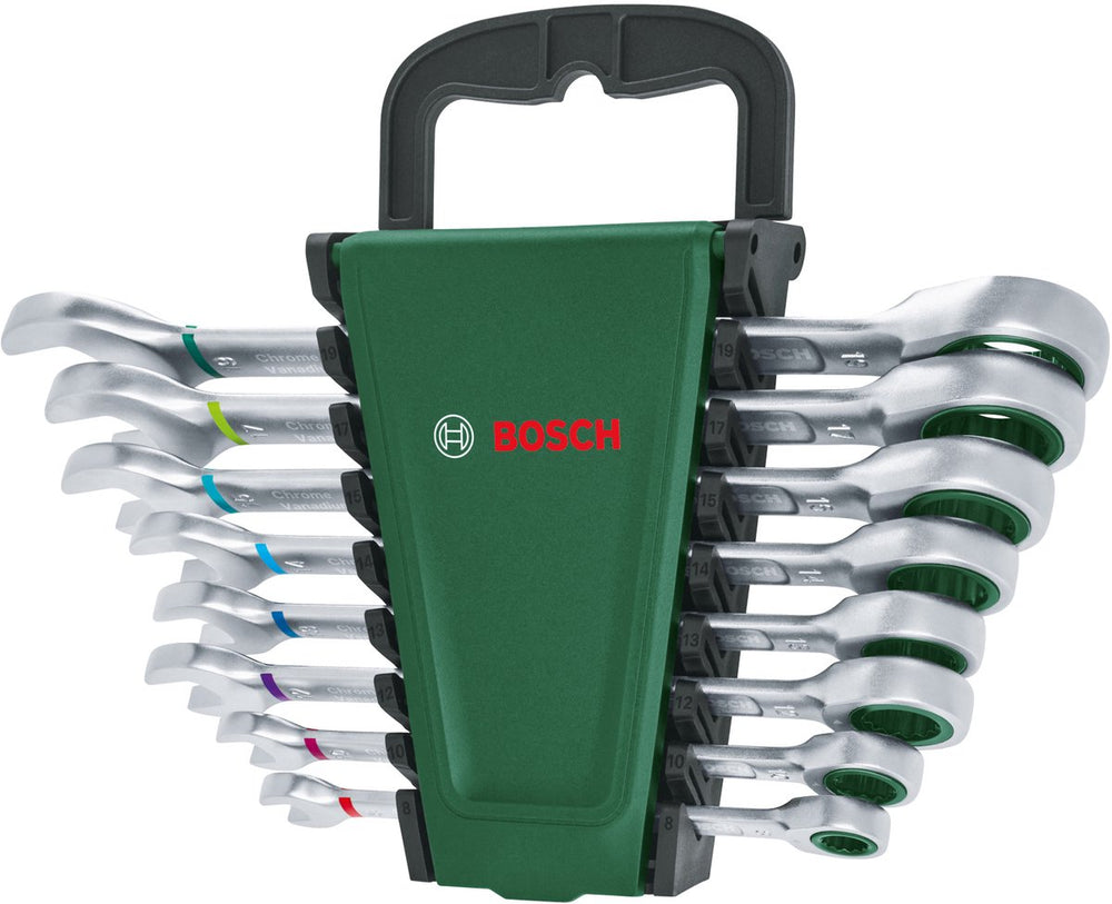 Bosch ringsteeksleutel - 8-delige set - steek- ringratelsleutel