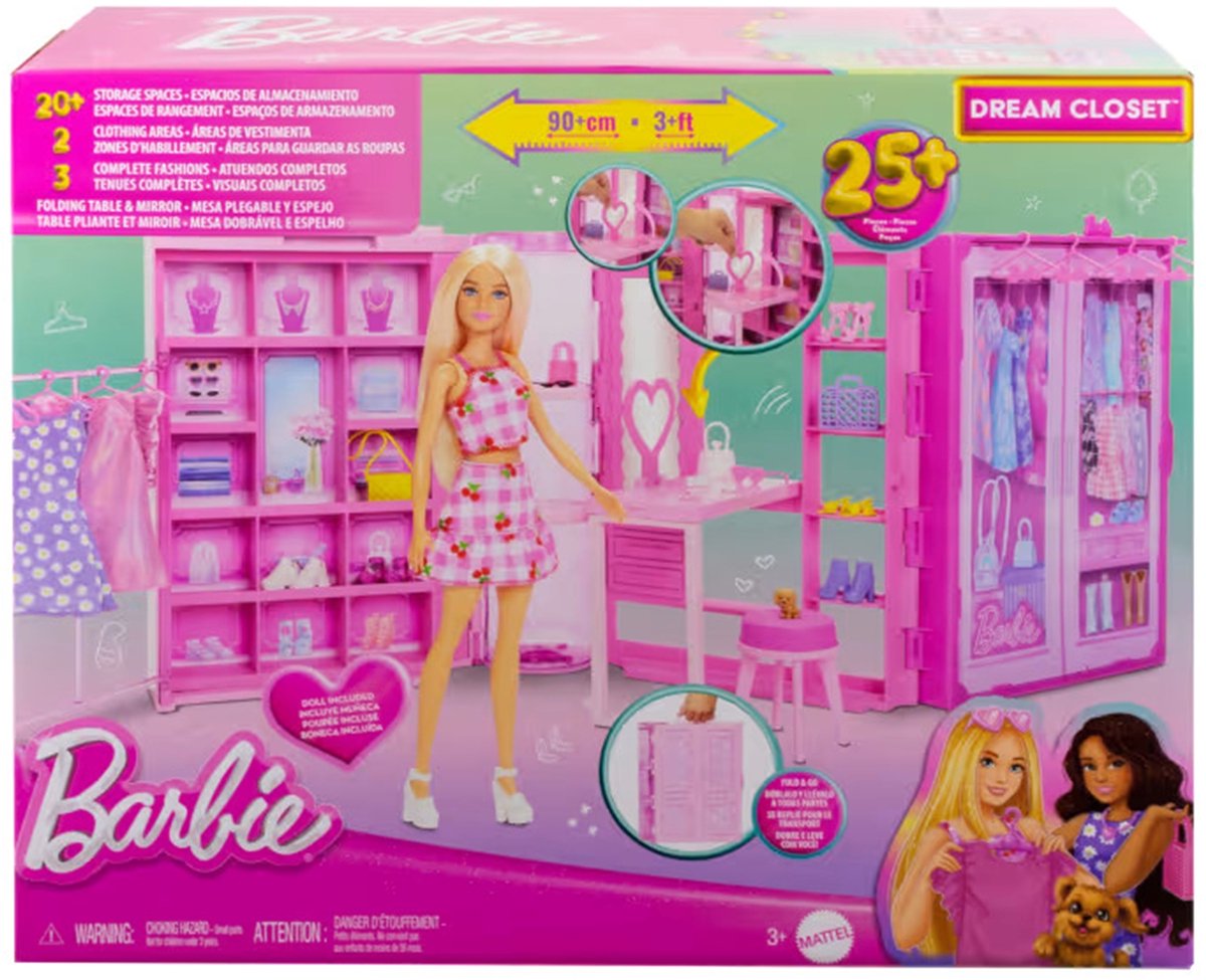 Barbie droomkast 3,0 met pop