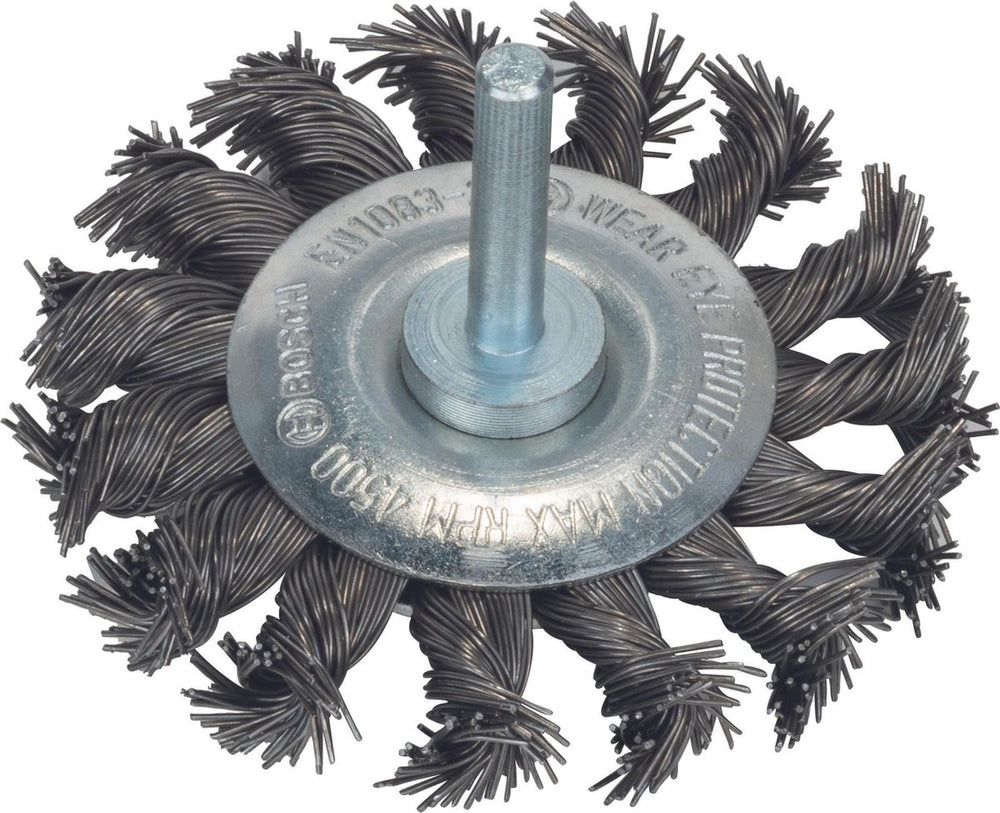 Bosch 6mm schijfborstel 75 vlecht 0.5 staal