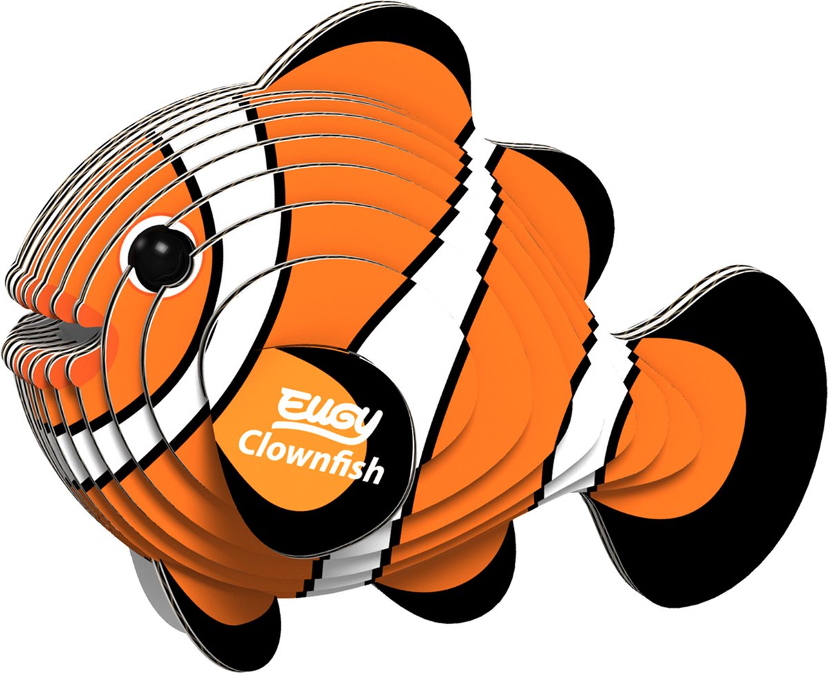 Eugy 3d puzzel - clownvis - zeedieren - duurzaam - verzamel ze allemaal - 6 jaar