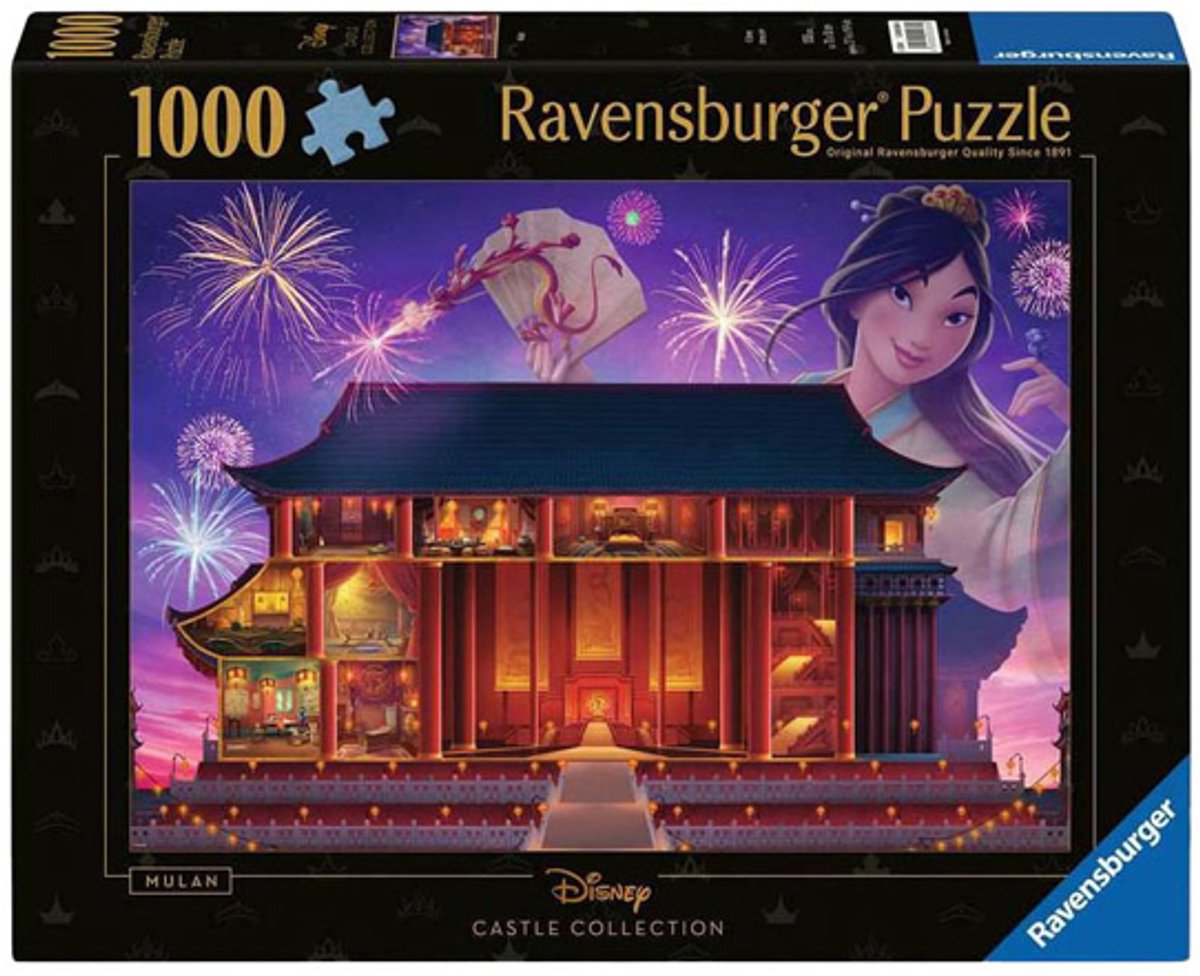 Ravensburger legpuzzel disney kastelen mulan, 1000st.