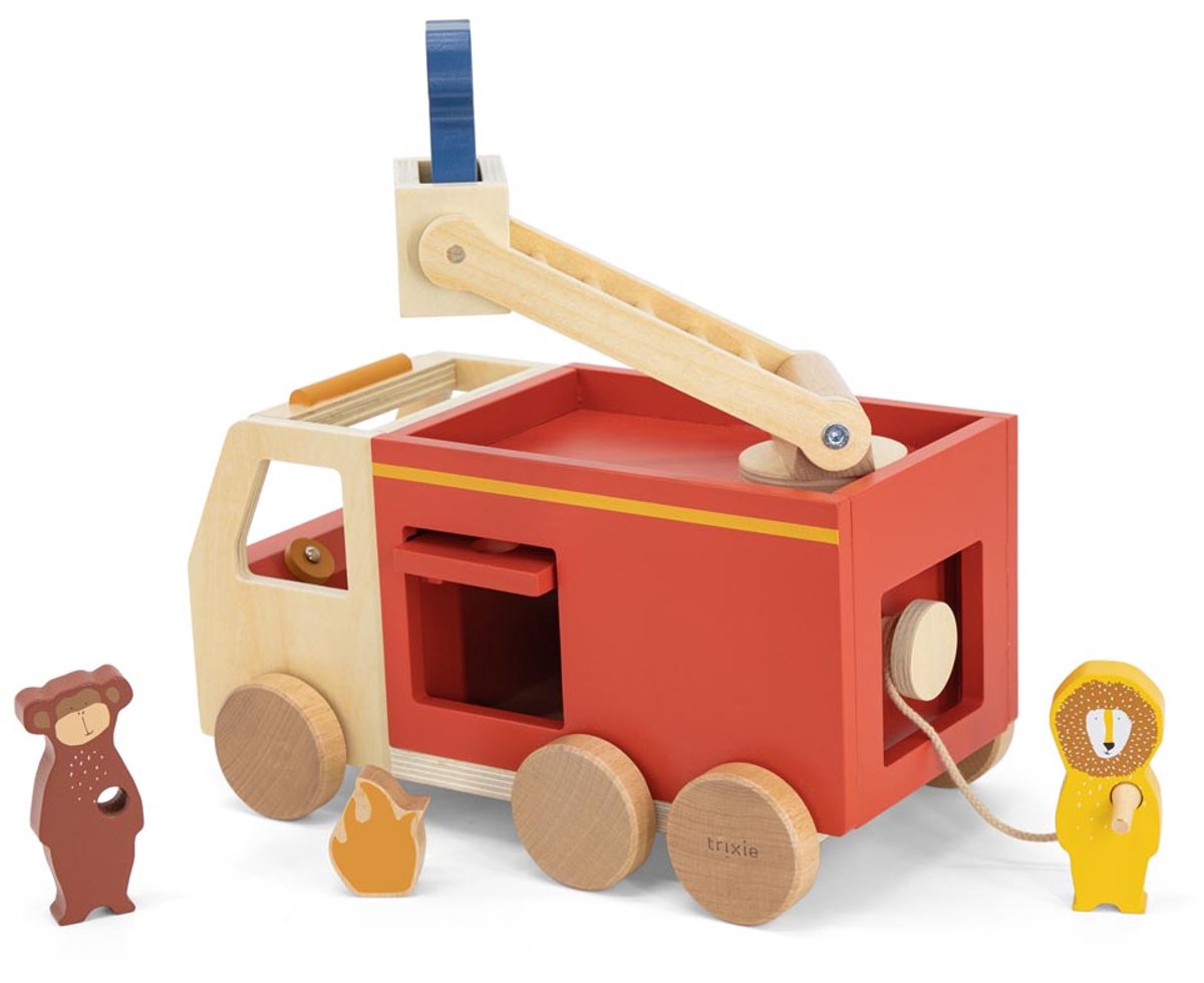 Trixie houten dierenbranderwagen