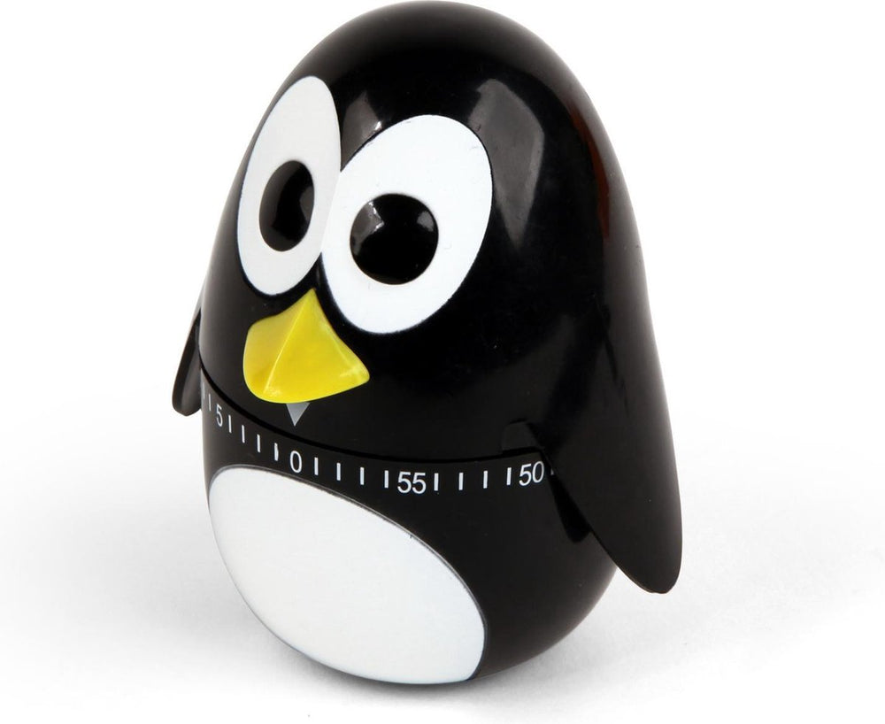 Kikkerland kookwekker - in een vorm van een penguin - 60 minuten timer - keuken accessoires