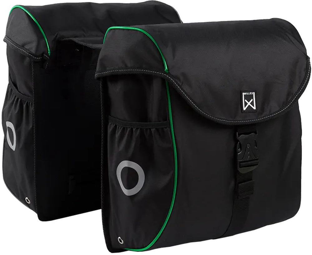 Willex - bagagetas 300 serie - 38 liter - zwart groen - lichtgewicht