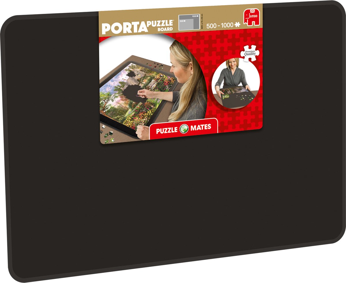 Jumbo portapuzzle puzzel bord 1000 stukjes - 75x55cm - puzzelmat puzzelbord