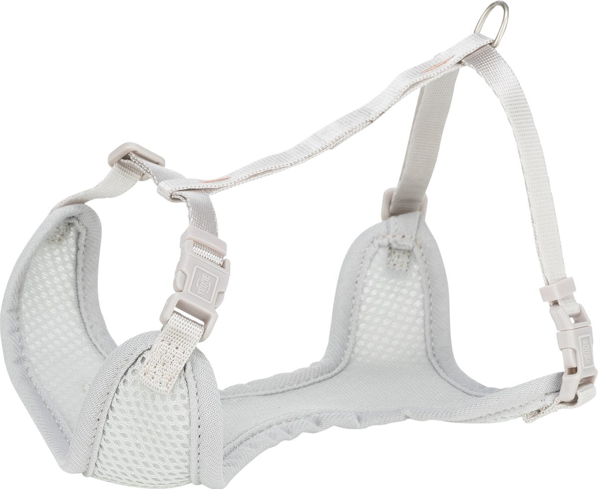 Trixie hondentuig - junior - puppy softtuig - met riem - lichtgrijs - 36-50x1 cm 2 mtr