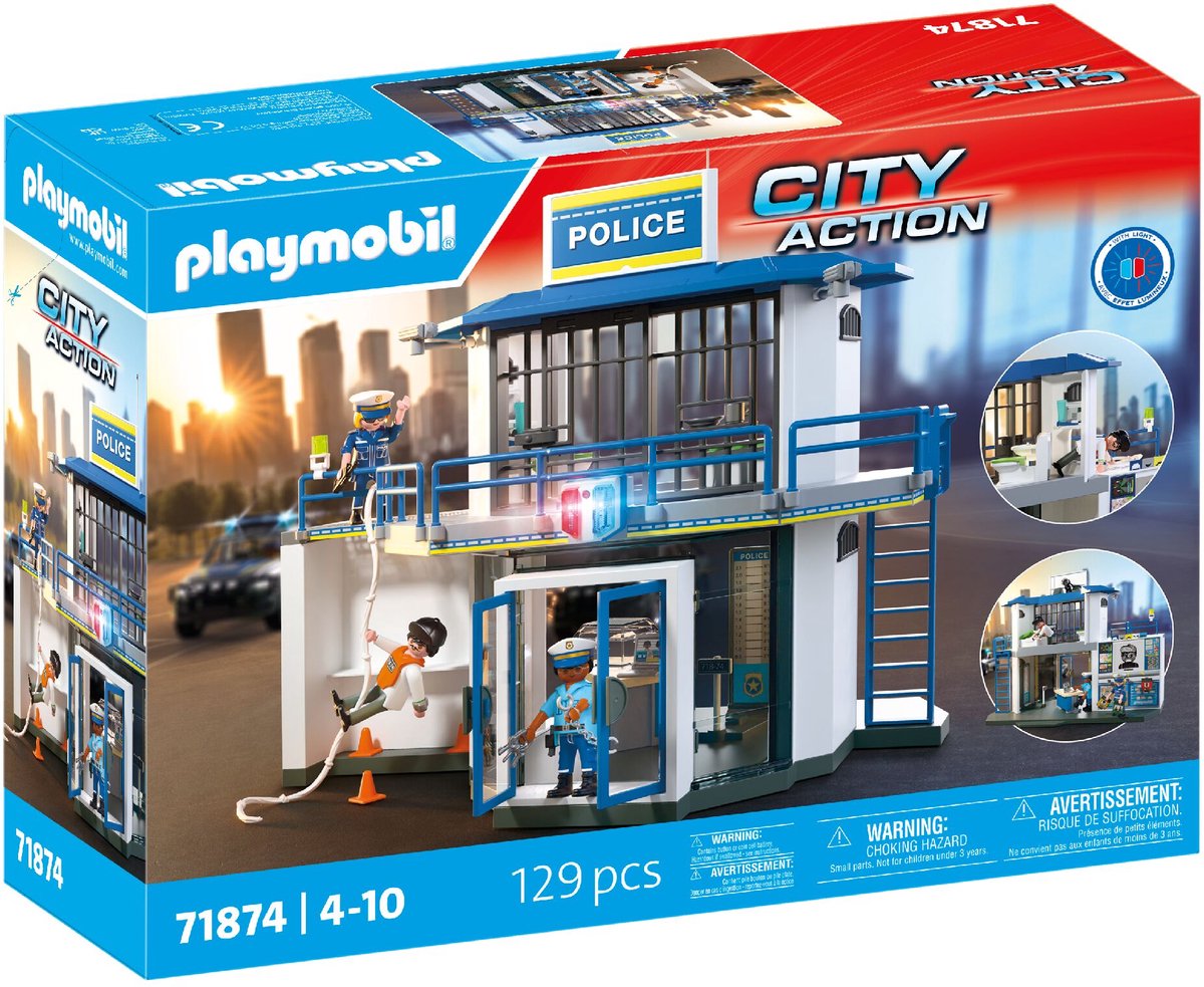 Playmobil city action politiebureau met onderzoeksruimte - 71875