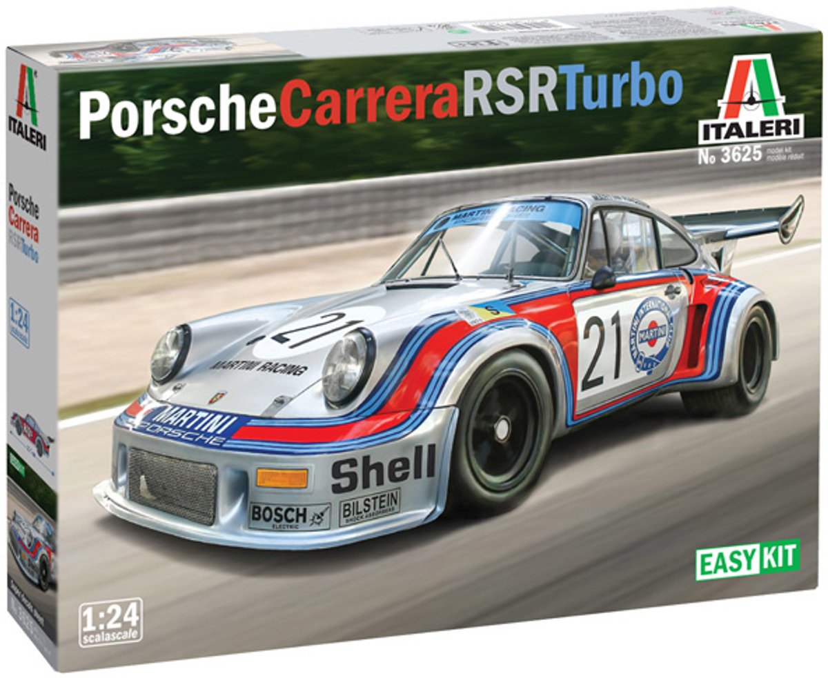 Italeri modelbouwpakket auto - 3625 porsche 911 rsr turbo plastic - 1:24 - modelbouw