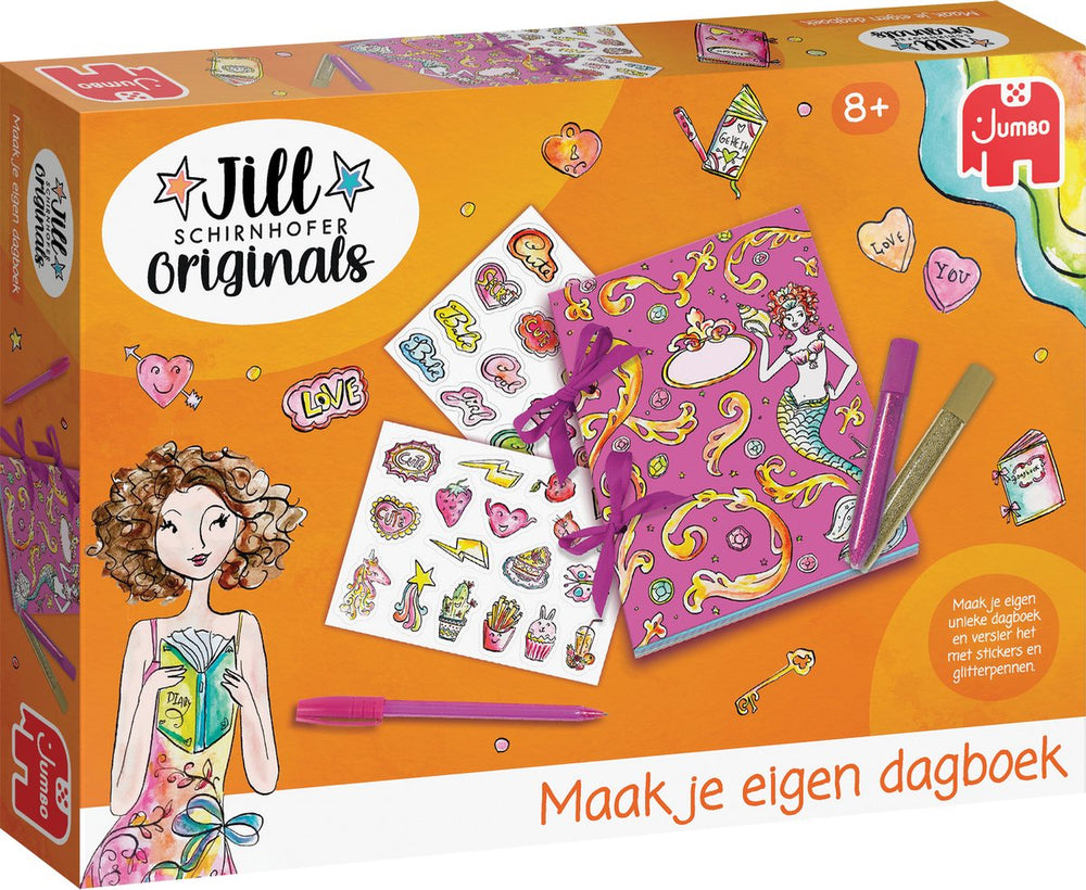 Jumbo - jill schirnhofer - maak je eigen dagboek - knutselset 8 jaar