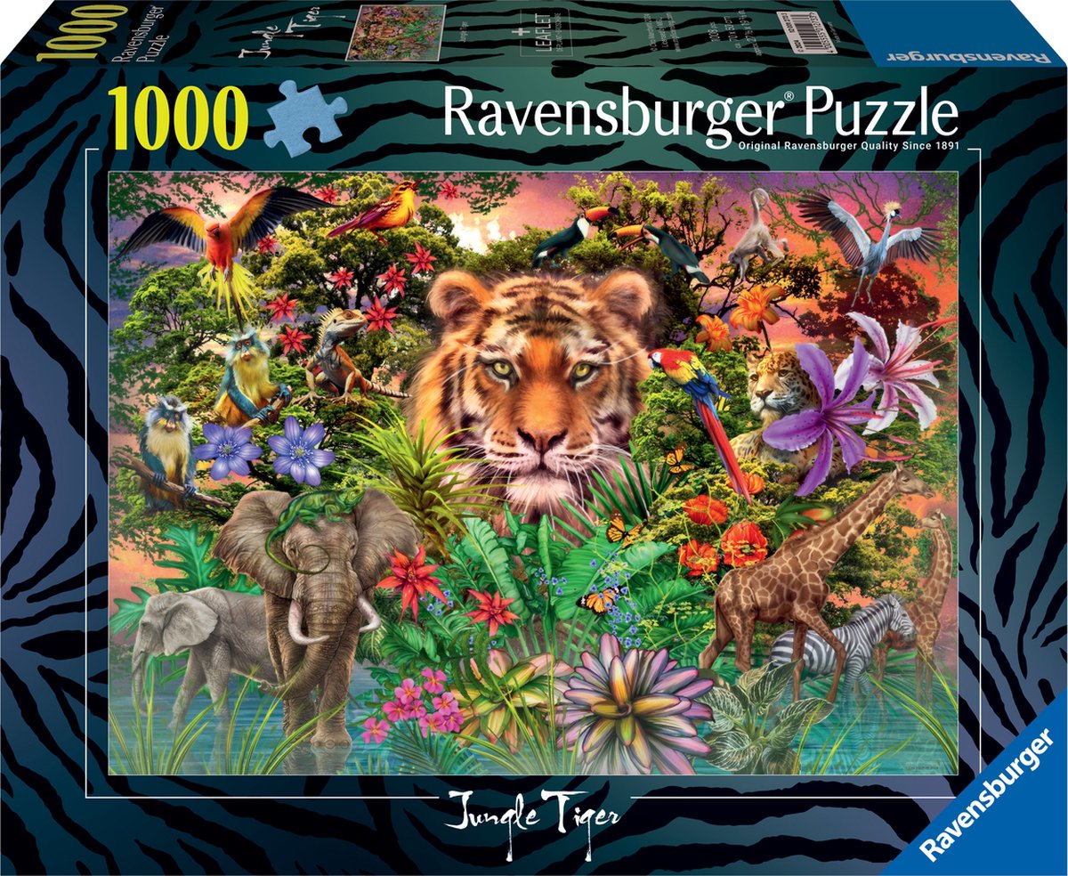 Ravensburger puzzel jungle tijger 1000 stukjes