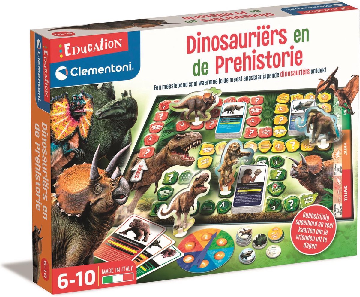 Clementoni dinosauriers en het prehistorie bordspel (nl)