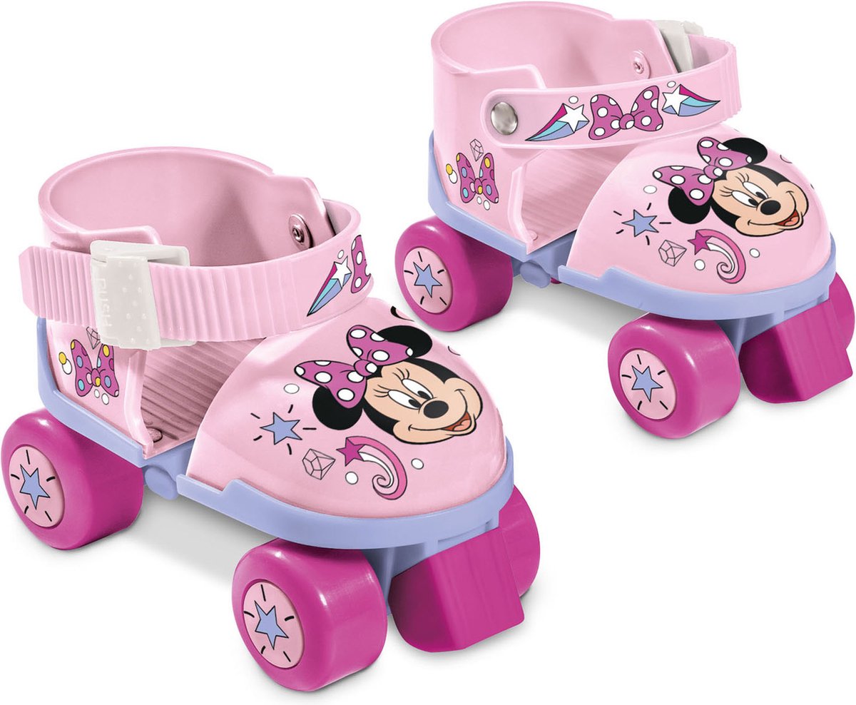 Mondo disney minnie rolschaatsen met beschermset voor kinderen - verstelbaar en roze.