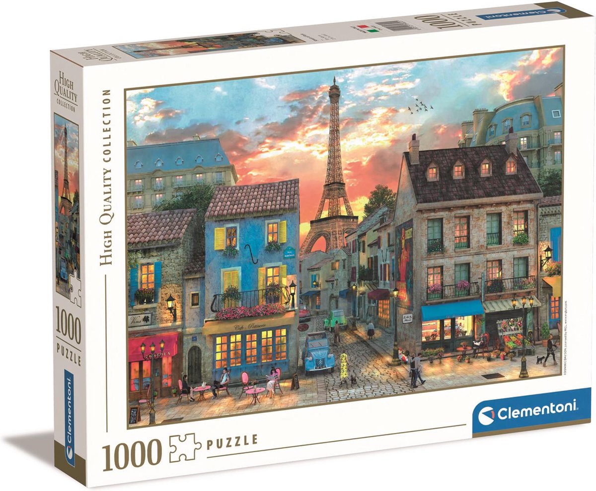 Clementoni legpuzzel straten van Parijs, 1000st.