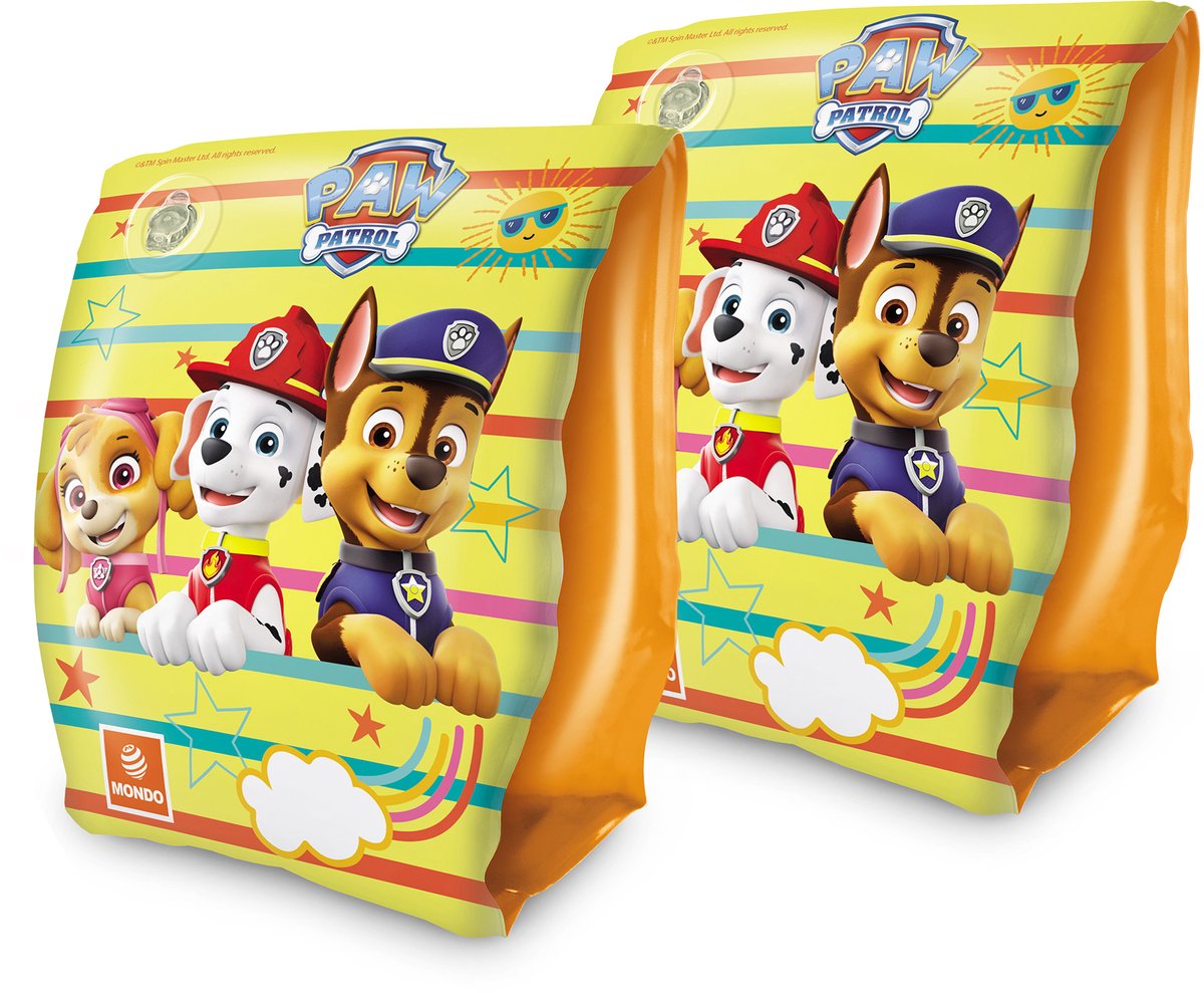 Mondo Paw Patrol zwemmouwtjes geel oranje