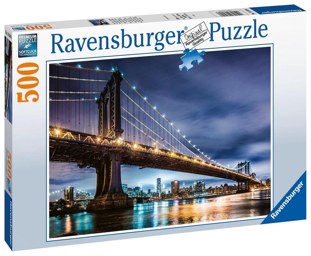 Ravensburger puzzel new york, de stad die nooit slaapt - legpuzzel - 500 stukjes
