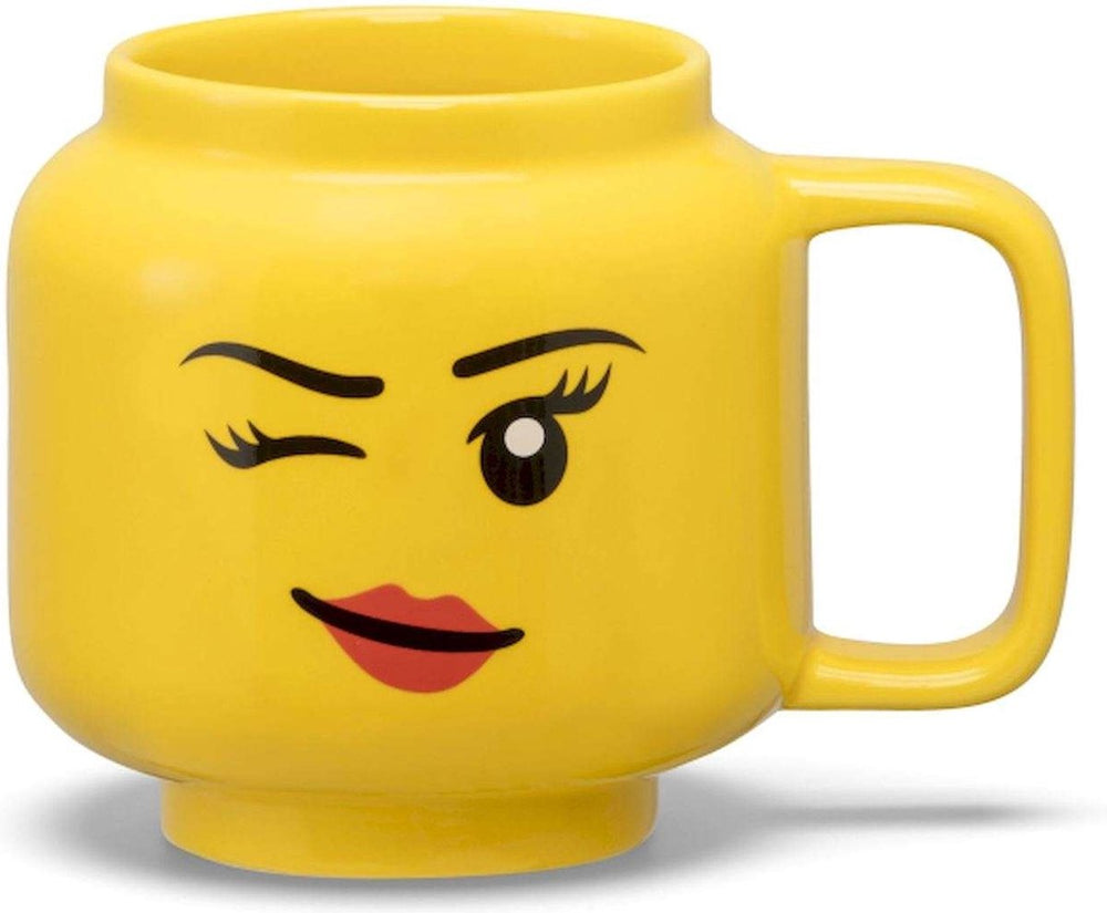 Lego - keramische mok hoofd winky 255 ml - aardewerk - geel