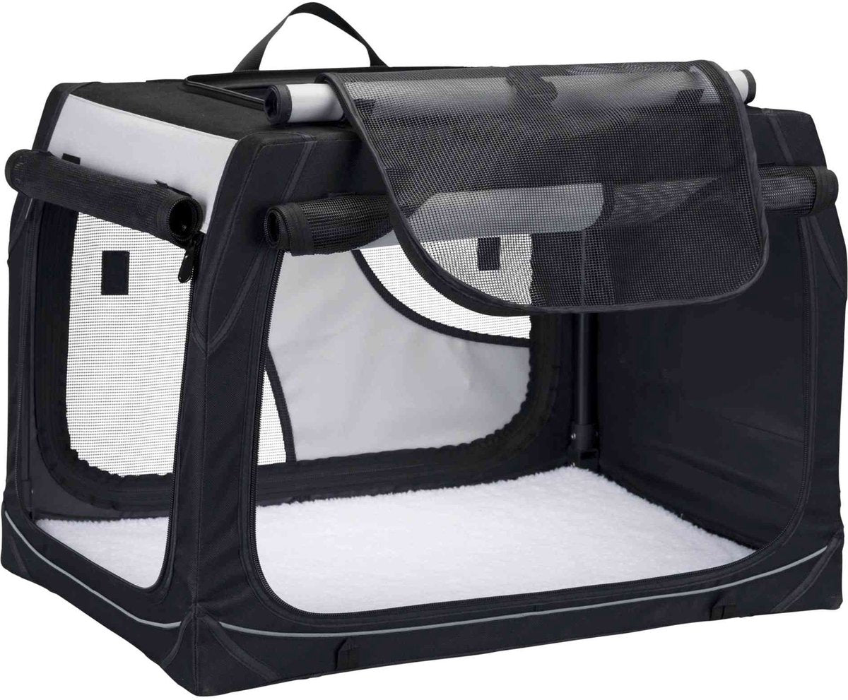 Trixie reismand vario zwart grijs - 99x65x71 61 cm