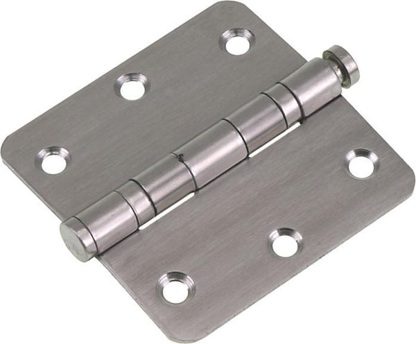 Starx kogelscharnier met pen ronde hoek 76x76 rvs