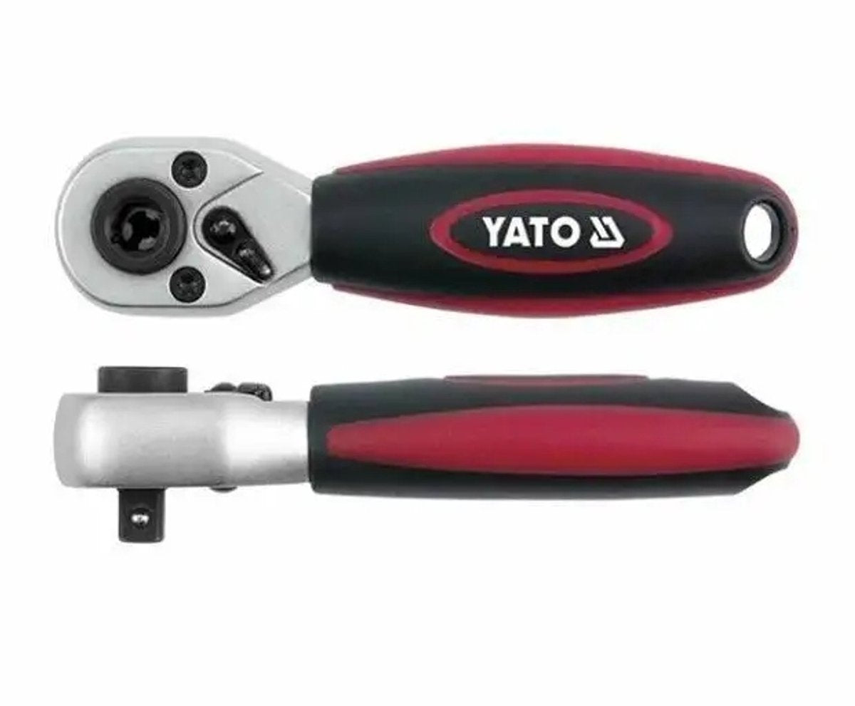 Yato 2x ratel voor bits en doppen, 1 4 , 72 tanden