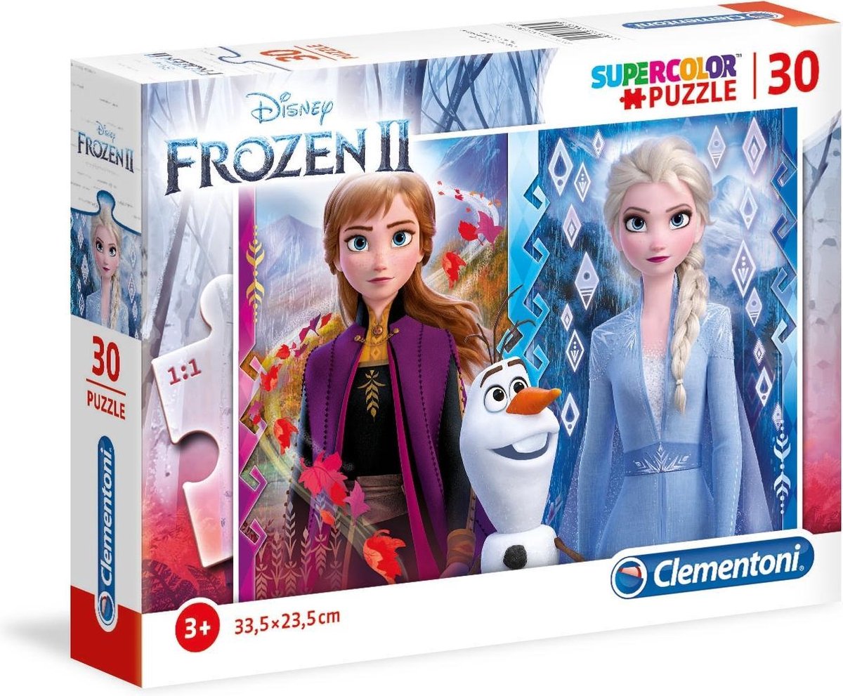 Clementoni legpuzzel super kleur bevroren ii, 30st.