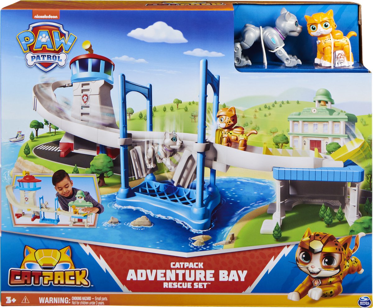 Paw patrol cat pack - speelfigurenset - avonturenbaai