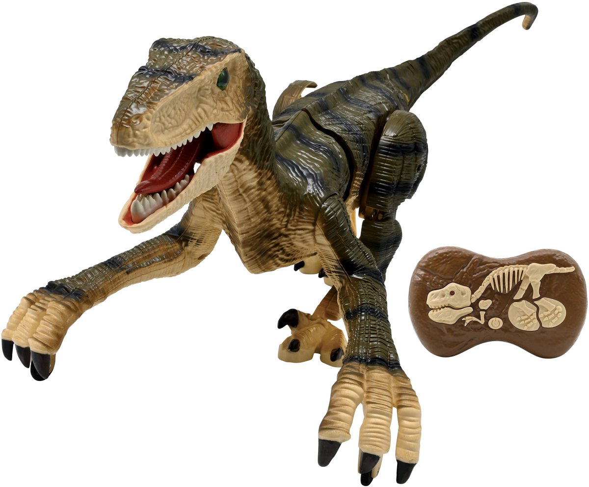 Lexibook rc velociraptor dinosaurus op afstandsbediening met realistische geluidseffecten