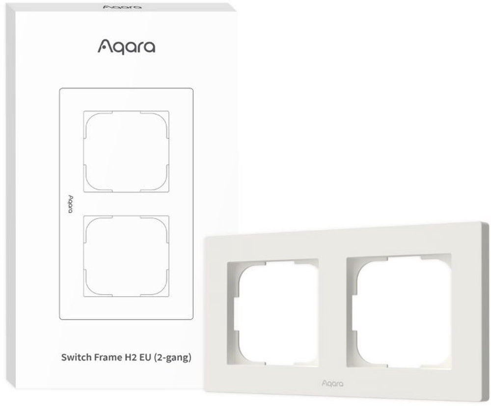 Aqara switch frame h2 eu 2-gang (white)