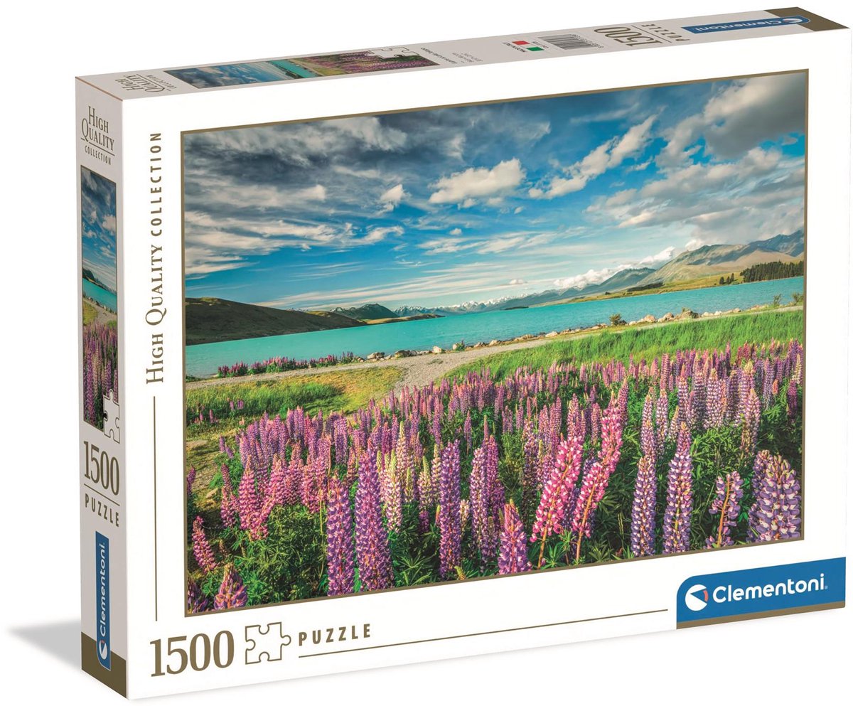 Clementoni legpuzzel bloemen bij lake tekapo, 1500st.