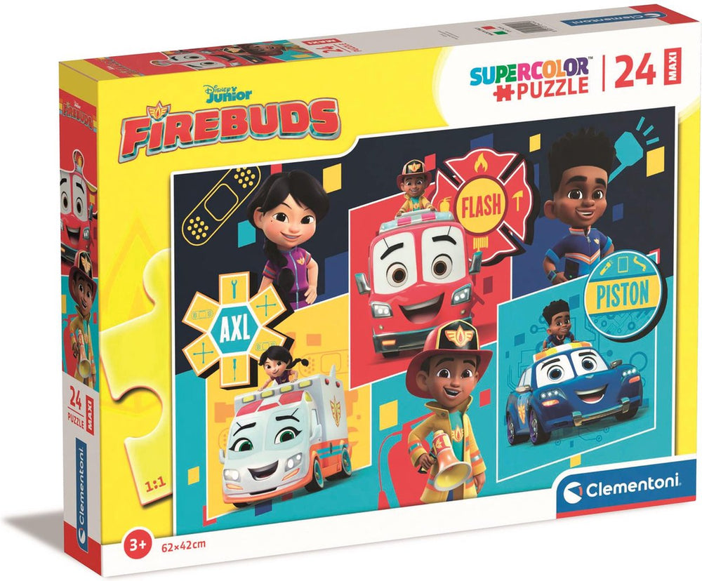 Clementoni - puzzel - 24 maxi stukjes - disney firebud - kinderpuzzel - vanaf 3 jaar