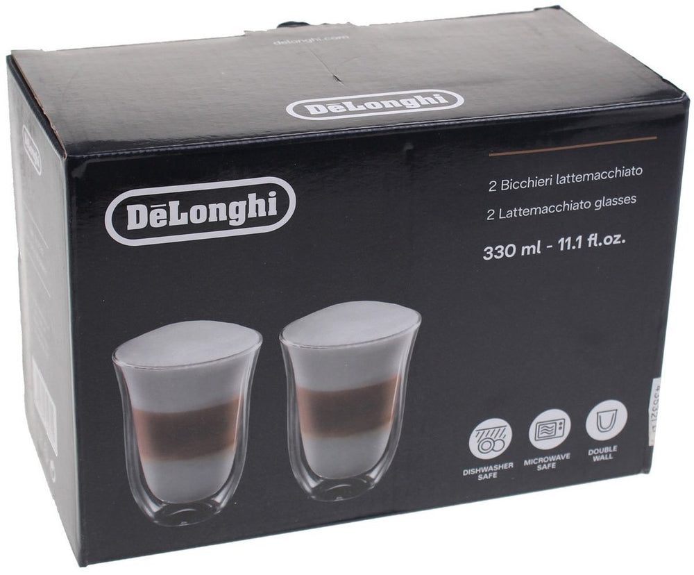 De'longhi delonghi kopjes dubbele thermowant set van 2 latte macchiato glazen 5513214611