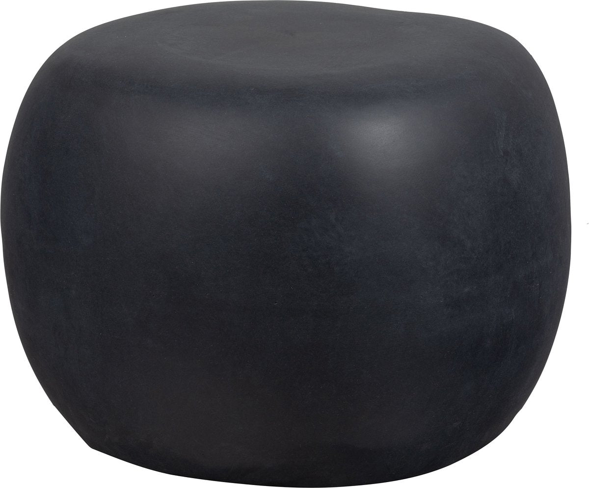 Vtwonen pebble bijzettafel - fiberclay - betonlook - antraciet - 35x50x50 cm