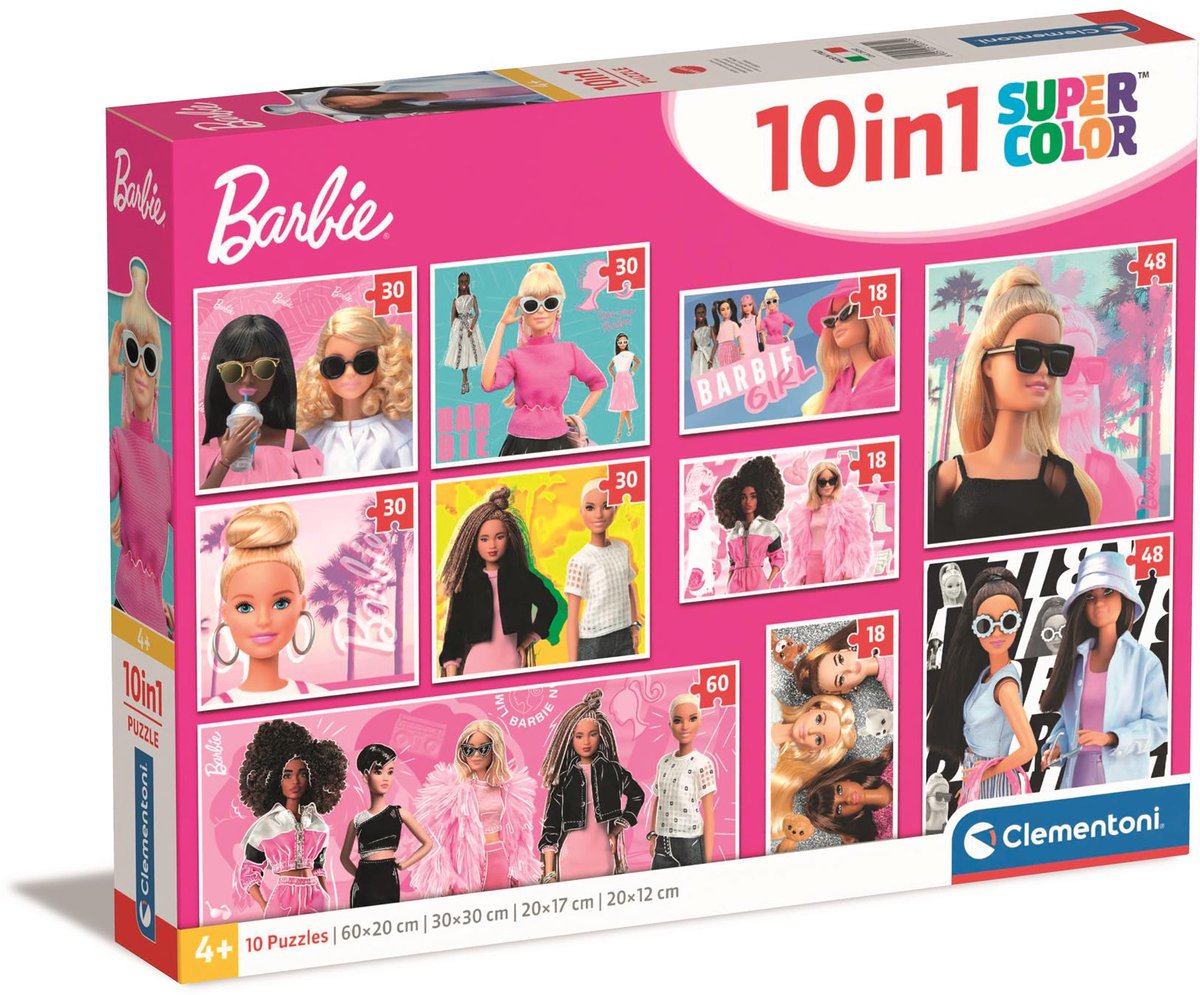 Clementoni legpuzzel super kleur 10in1 barbie