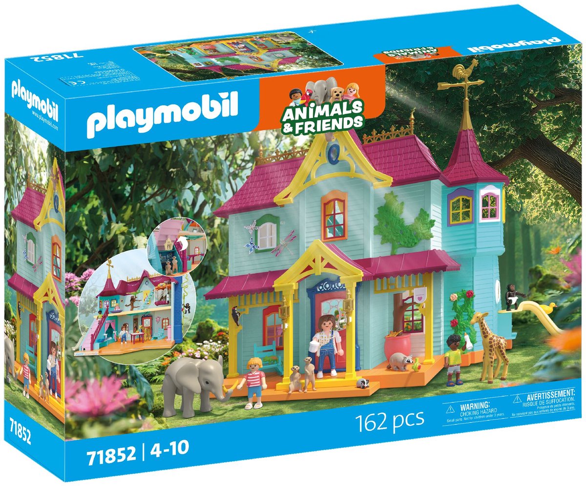 Playmobil animals friends: colourful animal mansion - 71852