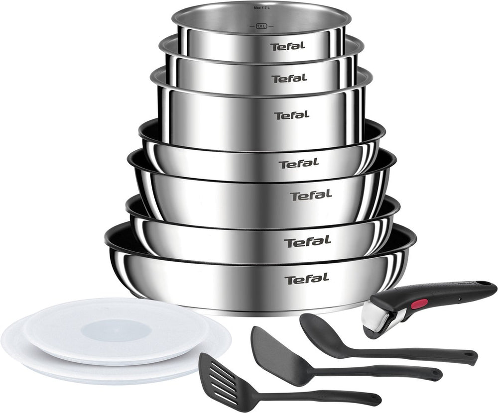 Tefal ingenio emotion on - pannenset - 13-delig - inductie - stapelbaar - afneembare handgreep - ruimtebesparend